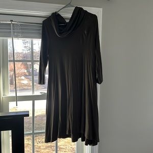 Cotton dress - forest green